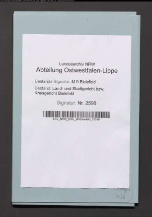Erblasser: Krax, Heinrich; Erblasser: Krax, Catharina, geb. Kleinediekmann: Testament