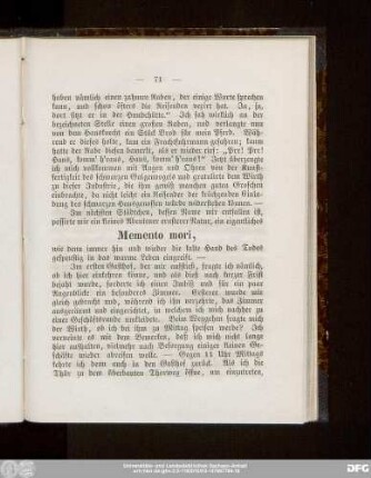 Memento mori,