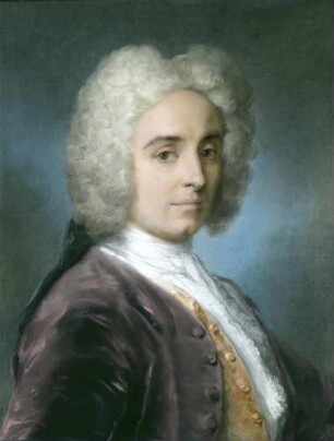 Ein junger Herr in goldfarbener Weste und violettem Samtrock (Filippo Recanati [um 1690-1733] [?])