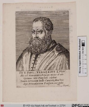 Bildnis Pietro Paolo Vergerio d. J. (lat. Petrus Paulus Vergerius)