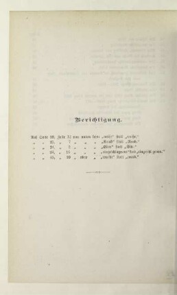 Berichtigung