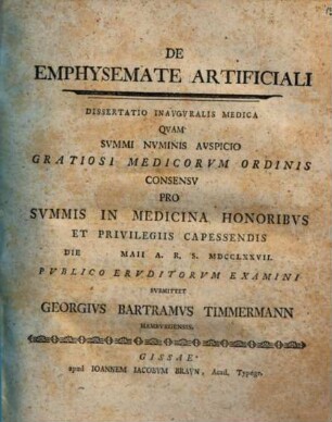 De emphysemate artificiali : diss. inaug. med.