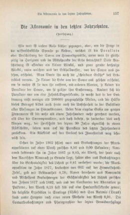 157-172 Die Astronomie in den letzten Jahrzehnten : Fortsetzung
