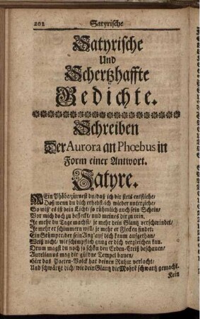 Satyrische Und Schertzhaffte Gedichte.
