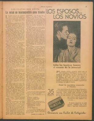 La salud es imprescindible para triunfar : Las llaves del éxito