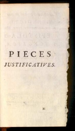 Pieces Justificatives