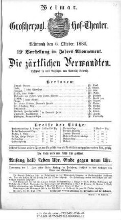 Die zärtlichen Verwandten