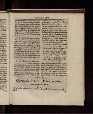 Cap. II. Quomodo Veteres Morbum attonitum nominaverint