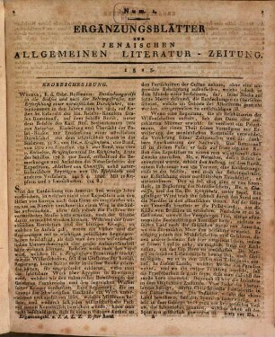 Jenaische allgemeine Literatur-Zeitung. Ergänzungsblätter zur Jenaischen allgemeinen Literaturzeitung. 11. 1823