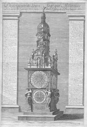 Description de l'horologe que Messieurs les comtes de Lyon ont fait faire dans l'eglise de St. Jean l'année 1660