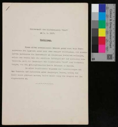 Linientaufe des Hilfskreuzers "Wolf" am 1.1.1917