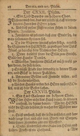 Der CXXVII. Psalm