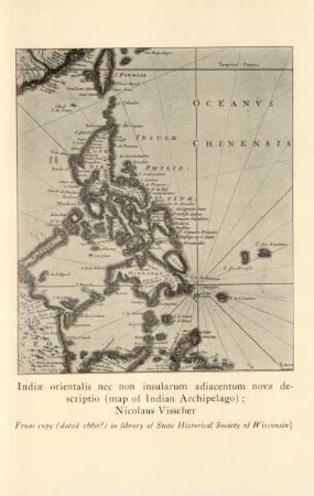 Indiae orientalis nec non insularum adiacentum nova descriptio (map of Indian Archipelago); Nicolaus Visscher