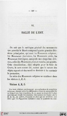 VI: Salle de l'est