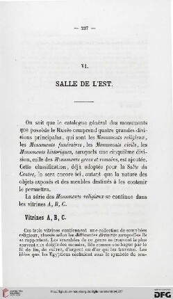 VI: Salle de l'est
