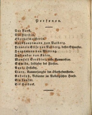A. W. Ifflands Theatralische Werke : Auswahl, 6. Elise von Valberg. Erinnerung