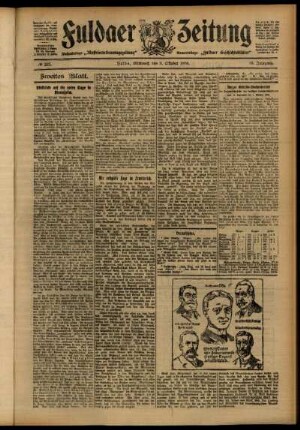Zweite Ausgabe vom Mittwoch, den 03. Oktober 1906.