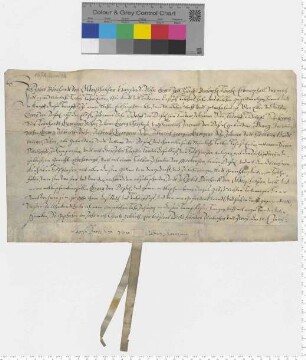 J. B. von Oldershausen belehnt Georg von Dassel u.a. mit einem Hof zu Hoppensen.