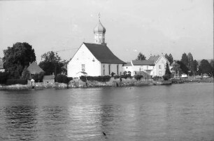 Wasserburg: Kirche vom Landungssteg