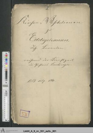 Eddigehausen (reformierte Kirchengemeinde): Visitationsakten