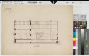 Crollage (Preußisch Oldendorf) Erweiterung des Hauses Crollage Schnitte 1883 1 : 100 39,5 x 56 Zeichnung Wilert? Ledebur-Crollage K Nr. 8