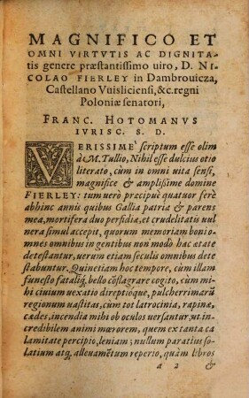 Franc. Hotomani Ivrisc. Commentarivs In TT. Digestor. Et Codic. De Pignoribus Et Hypothecis