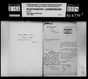 Schuldenwesen der Teilgemeinde Sulzdorf, Gemeindebezirk Hüttlingen