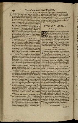 Titulus Vigesimus. De Præsumptionibus. - Titulus Vigesim. Tertius. De Executione sententiarum.
