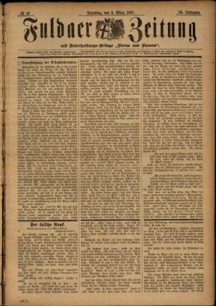 Ausgabe vom Dienstag, den 02. März 1897.