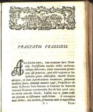Praefatio Praesidis.