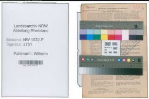 Entnazifizierung Wilhelm Pohlmann , geb. 19.04.1901 (Postbeamter)