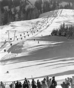 Der Wildhanglift am Kühgrundkopf, Oberjoch im Allgäu