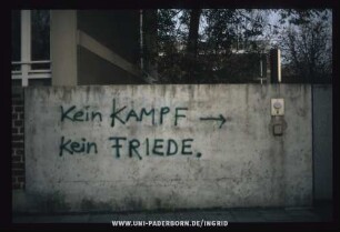 Kein KAMPF Kein FRIEDE.