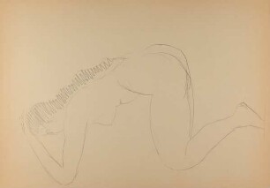 Ohne Titel (Studie zu "Akt mit abgewandtem Kopf, 1978")