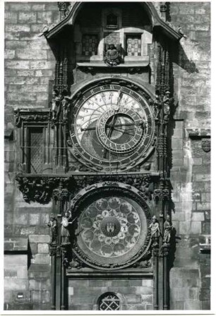 Astronomische Uhr am altstädter Rathaus, Prag, Böhmen und Mähren