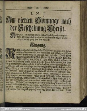 Am vierten Sonntage nach der Erscheinung Christi