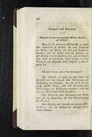 Belohnen und Bestrafen