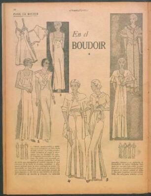 En el boudoir [Dibujos] : Para la mujer