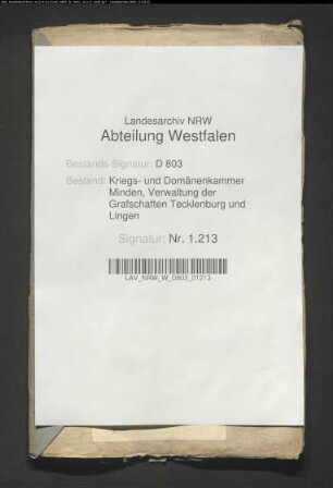 Das Landeskapital der Kirche zu Cappeln vom 15.3.1684