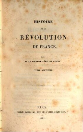 Histoire de la Révolution de France. 7