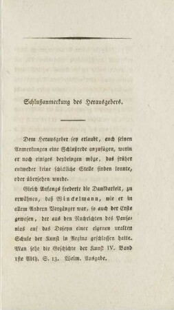 Schlußanmerkung des Herausgebers