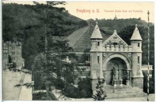 Freyburg. Turnvater Jahns Grab mit Turnhalle