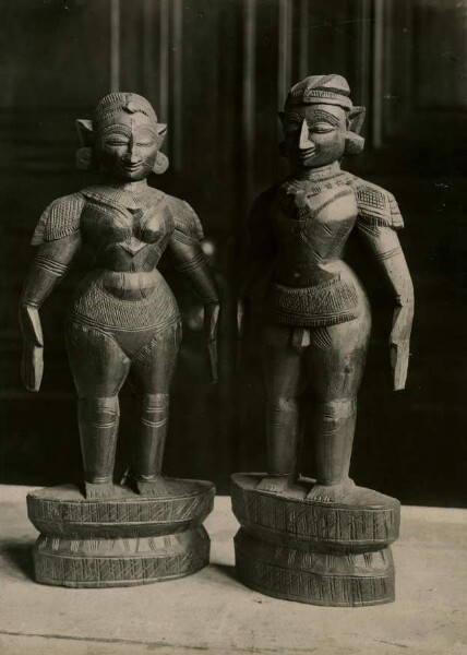 Two wooden figures