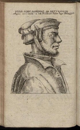 Henr. Corn Agrippae Ab Nettesheim effigies aeri incisa [...]