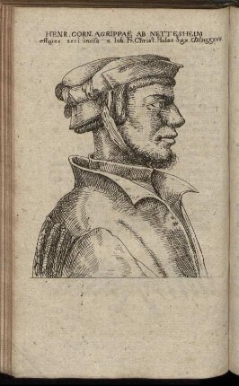 Henr. Corn Agrippae Ab Nettesheim effigies aeri incisa [...]