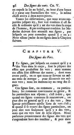 Chapitre V. Des signes des Vers