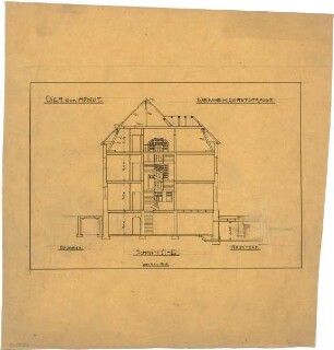 Billing, Hermann; Weinheim, Ehretstr. 9; Haus von Arndt - Schnitt