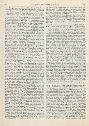 302-303 [Rezension] Hauß, Fritz, Zuchtordnung der Stadt Konstanz 1531