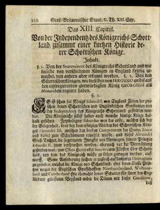 Das XIII. Capitul.