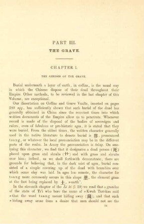 Part III. The grave